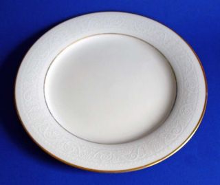 Noritake Plate Vintage Set Of 3 Tulane Ivory 8 " Salad China 7562 Pattern Japan