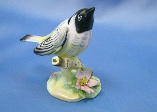 Vintage Myrtle Warbler Bird Figurine Royal Adderley Floral Bone China England
