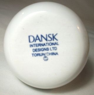 Dansk Pottery: Set of 4 White Ceramic Baby Bud Vases in Box: EXC: NR 2