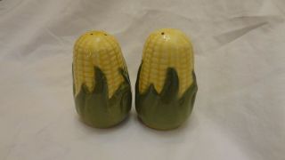 Vintage Shawnee Pottery Corn King Corn Shaped Salt & Pepper Shakers