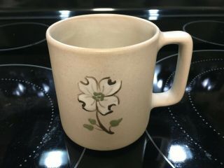 Pigeon Forge Pottery Cup / Mug - Stoneware - Dogwood Flower