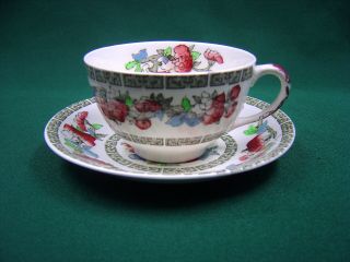 Vintage Johnson Brothers " Indian Tree " Cup & Saucer Made In England