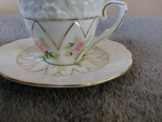 Vintage Porcelain Summco 44T383 nesting Tea Pot w/Lid & Cup & Saucer 3