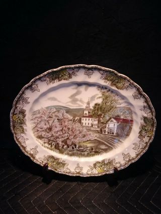 Johnson Brothers The Friendly Village 11 3/4 " Oval Serving Platter