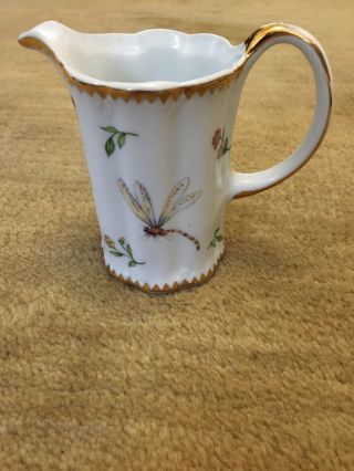 I.  Godinger & Co.  Dragonfly & Bees Porcelain Creamer - No Visible Ware