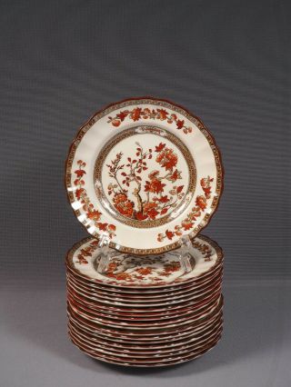 Spode Copeland Indian India Tree Rust Red Bread Butter Dessert Plate (s) Old Mark