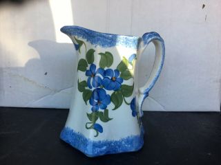 Made By The Cash Family Hand Painted Pitcher Usa