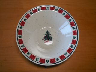 Folk Craft Holiday Rim Cereal Bowls 7 3/4 " Red Green 1 Ea 3 Available