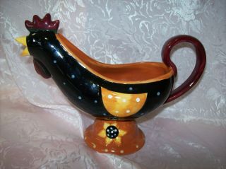 Rooster Gravy Boat.  Ff