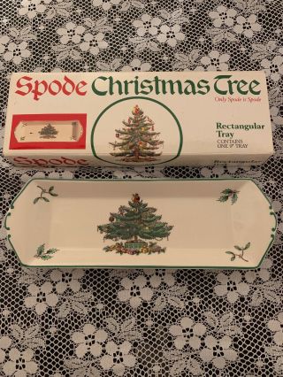 Spode Christmas Tree 9 " Rectangular Tray