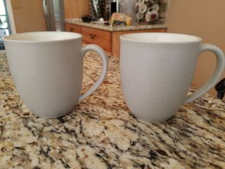 Noritake Colorwave 8483 Gray Mug,  Set Of 2 Stoneware Coffee Cups,  Replace