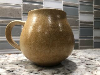 Pottery Craft USA Coffee Mug Raised Face Mustache Man Vintage Stoneware 4