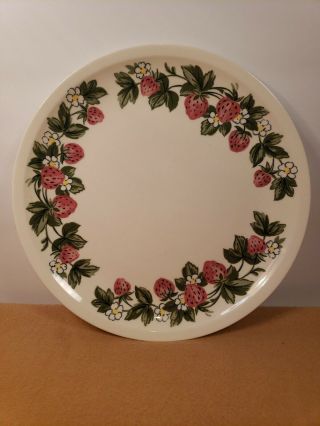 Shenandoah Ware Strawberry Dinner Plate 9 1/4 " Paden City Pottery