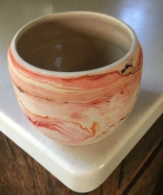 Nemadji Indian Pottery Clay Vase Native American Usa Burnt Orange/red