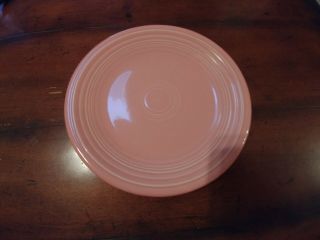 Homer Laughlin Fiestaware Salad Plate Pink Rose Retired Color 7.  25 Inch
