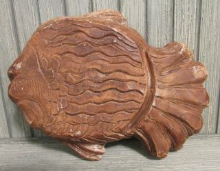 Vtg BIG SUR California M I K Originals Pottery Fish Shape Ashtray Tidbit Dish 4