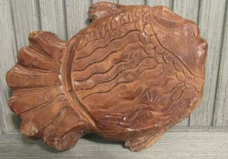 Vtg BIG SUR California M I K Originals Pottery Fish Shape Ashtray Tidbit Dish 5