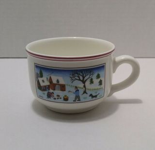 Villeroy & Boch Naif Christmas Winter Scene Coffee Cups Laplau Design Luxembourg
