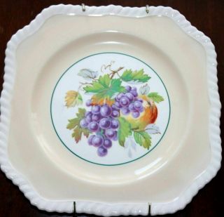 Johnson Brothers Bros California Old English Square Fruit Plate Beige Grapes