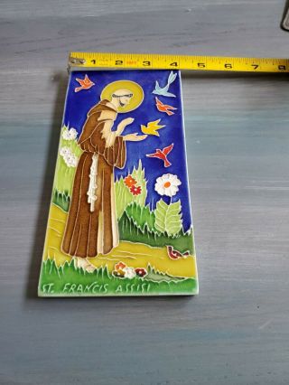 St.  Francis Of Assisi Italian Tile,  Creazioni Luciano Tile,  Decorative 8 