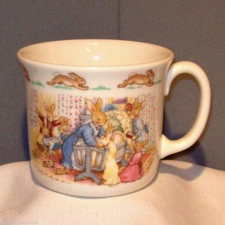 Royal Doulton Bunnykins Celebrate Christening English Porcelain China Cup Mug