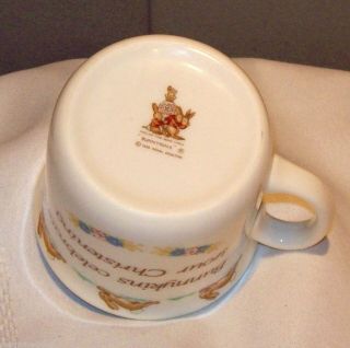 Royal Doulton BUNNYKINS Celebrate Christening English Porcelain China Cup Mug 3