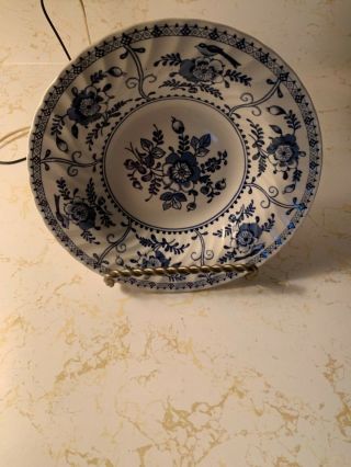Johnson Brothers Indies Blue Rimmed Soup Bowl