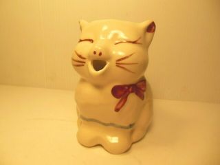 Vintage Shawnee " Puss N Boots " Cat Creamer Pitcher Made In U.  S.  A.