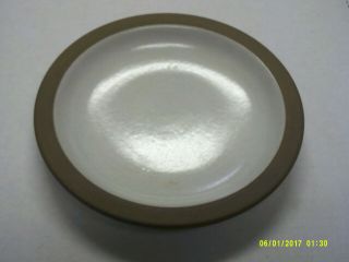 Edith Heath Ceramics 5 & 1/4 Inch Diameter Small Plate,  Sandalwood Matte Rim