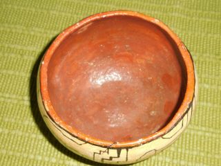 Vintage Antique Shipibo Pueblo Polychrome Pottery Bowl 2