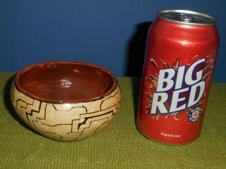 Vintage Antique Shipibo Pueblo Polychrome Pottery Bowl 5