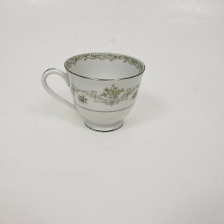 Sango Japan kenwood fine China set mini tea cup and saucer floral silver 4