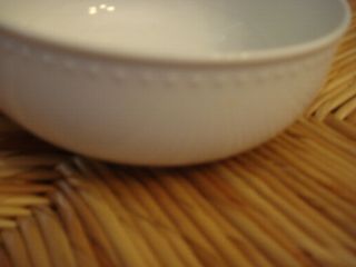 Crate & Barrel STACCATO Kathleen Wills White Cereal Bowl Dot Rim 5 3/4 