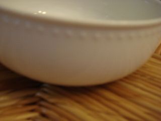 Crate & Barrel STACCATO Kathleen Wills White Cereal Bowl Dot Rim 5 3/4 