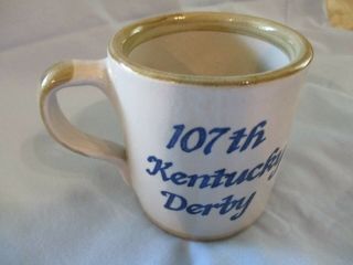 Vtg 107 Louisville Stoneware Co Kentucky Derby Commemorative Mug Jockey on Horse 2