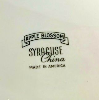 Syracuse APPLE BLOSSOM Salad Plate 8 