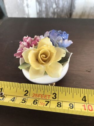 Staffordshire Fine Bone China Small Flower Pot Flowers 2