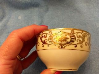 2 OLD Vtg Cups and Saucers Christmas Ball 16034 Noritake M,  extra cup 4