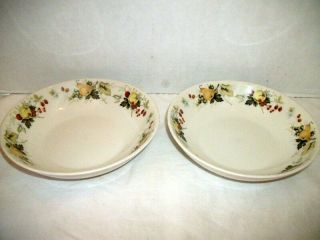 Vintage Royal Doulton Miramont 7 " Bowls Made In England Pears & Apples