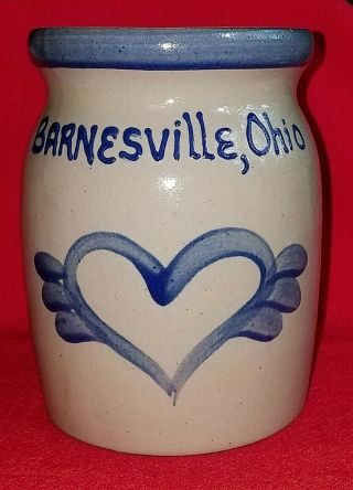 1996 Beaumont Brothers Pottery Bbp Americana Crock Barnesville,  Ohio Vintage
