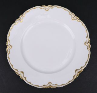 Vintage Haviland Limoges France 9 5/8 " Dinner Plate Gold Rim