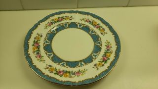 Crown Staffordshire Lyric Tunis Blue Plate