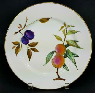 Evesham Vale Royal Worcester Dinner Plate Fine Porcelain 10 " - Year 1961