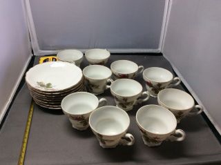 Antique/vintage Nikoniko Import Ew From Japan Tea Cups And Saucers
