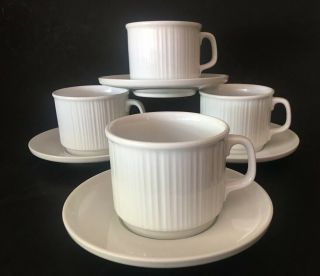 Rosenthal Variations White Tapio Wirkkala (restaurant Ware) Flat Cup & Saucer