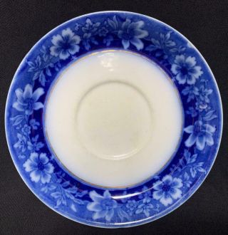Johnson Brothers England China Saucer Turin Flow Blue Antique Vintage