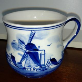 Delft Blue Holland Mug / Cup Windmill Scene