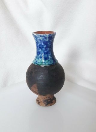 Vintage▪ Szilasi Wisby Visby ▪sweden ▪ Ceramic Pottery Vase Mid Century ▪signed
