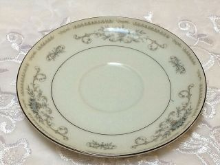 Vintage Wade Fine Porcelain China Japan Saucer Plate Diane Silver Trim Euc