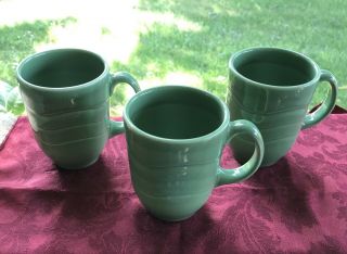 Syracuse China Company Sage Green Coffee Mugs Cups 3 2